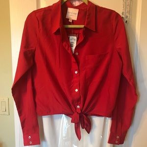 Romeo & Juliet button down tie front